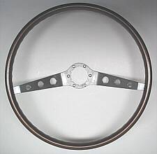 1964-1966 Chevrolet two spoke walnut steering wheel