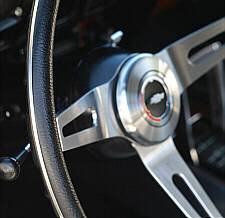 Close-up of NK1 Steering Wheel