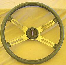 1970's Olds Omega & Olds Starfire 14" Sport Grip Steering Wheel (note the faux threads)