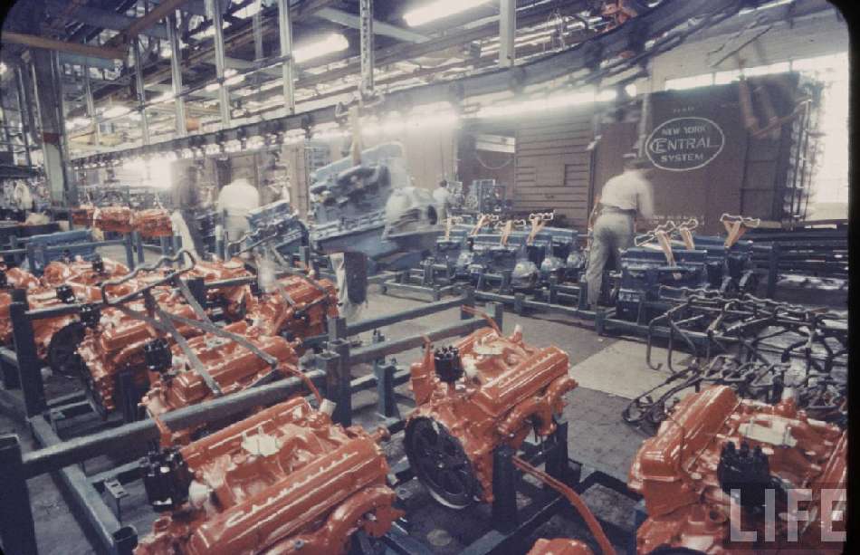 Engines As Received at Tarrytown Assembly in 1959