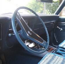 Blue SS steering wheel