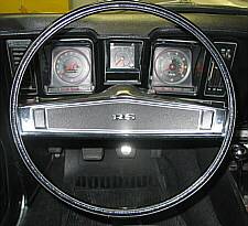 1969 Standard Steering Wheel with "RS" emblem